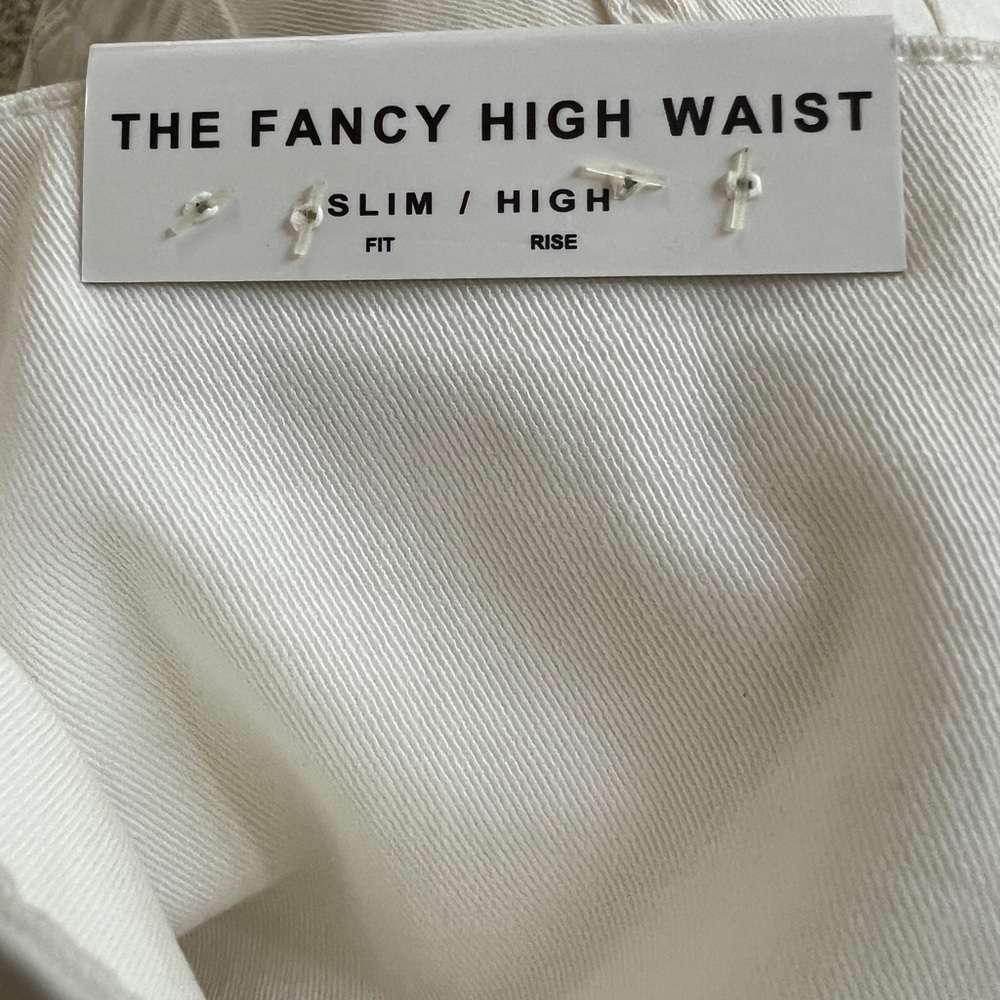 Zara Off White The Fancy Slim Fit High Waist Casual Pants Size: 2 NEW - Picture 10 of 13